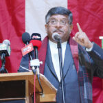 Mr. Ravi Shankar Prasad, India's Minister for Communications and Information Technology speaking at the meet and greet organized by OFBJP in Edison, NJ on February 7