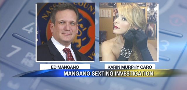 Nassau County Executive Ed Mangano says ‘sext’ messages alleged between him and a PR exec are fake; Nassau PD investigating. (February 15, 2016 11-17 AM)  – Image News12 Long Island