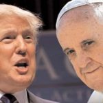 Pope Francis (right)  and Donald Trump have locked horns, to the amusement of many