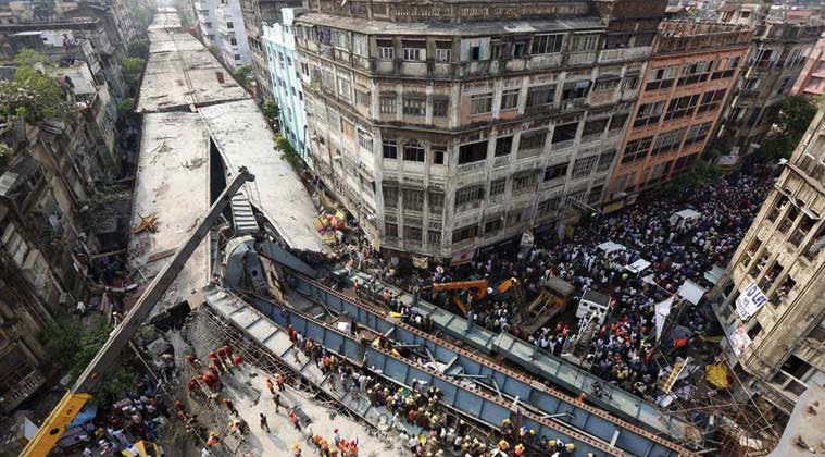 KOLKATA FLYOVER FALLS