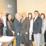 The Clinton Democratic Club. Malini Shah is fourth from the left