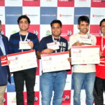 The winners of Bay Area regional of MoneyGram Cricket Bee with Rahul Walia, Founder of the Cricket Bee (extreme right)
