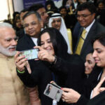 Prime Minister Narendra Modi interacted with Saudi women IT professionals at the first-of- its-kind allwomen Tata Consultancy Training Center in Riyadh