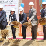 Bronx Borough President Ruben Diaz Jr. ( 5thfrom left) joined community leaders in groundbreaking for the new mixed-income Tremont Renaissance housing complex in the East Tremont section of The Bronx. Located between Webster Avenue and Park Avenues, May 25.