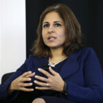 Neera Tanden, president of Center for American Progress, speaks during an introduction for New Start New Jersey, that will be exploring new ways to create jobs and improve the state's quality of life, at NJIT in Newark, NJ, Monday, Nov. 10, 2014. (AP Photo/Mel Evans)