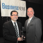 Paresh Shah & Scott Schoen, publisher, LIBN