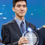 Syamantak Payra (r), a Texas resident, won the USD 50,000 award along with 17-year-old Kathy Liu.