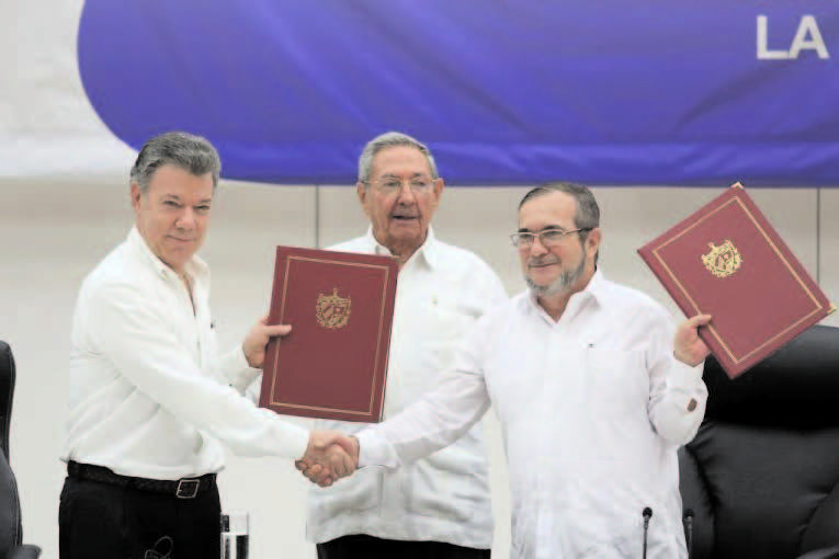 COLOMBIA, FARC REBELS SIGN CEASEFIRE