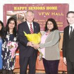 Mr. George Maragos with seniors at a Seniors Center
