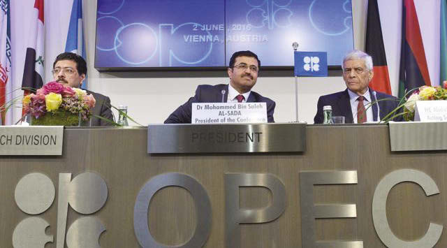 OPEC decided on May 2 to keep oil gushing after a moderate recovery in the crude eased the pressure to limit output, with Saudi Arabia saying the cartel is “very satisfied” with the market. (AFP)
