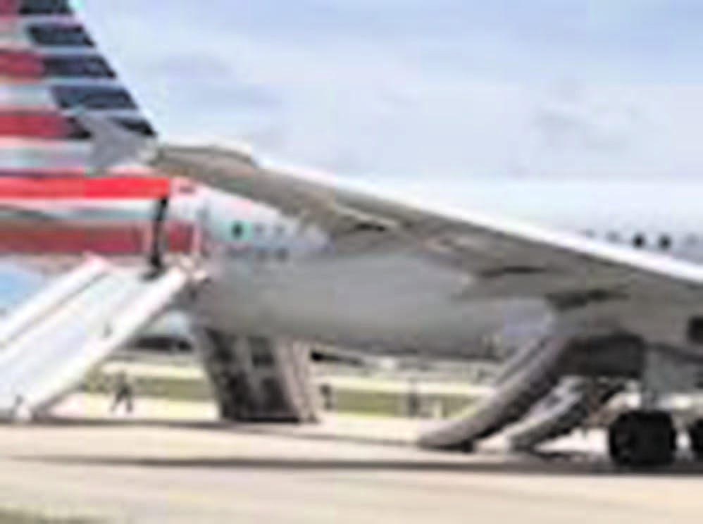 American Airlines flight after report of leak
