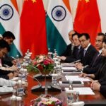 Prime Minister of India Narendra Modi and Chinese President Xi Jinping met in Tashkent in June this year Photo courtesy PTI