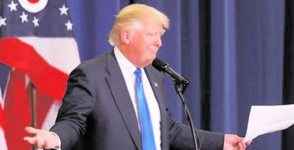 TRUMP SAYS CONSIDERING 10 CANDIDATES as VP
