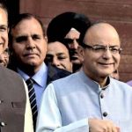 Finance minister Arun Jaitley leaves the north block to present the budget on February 29, 2016.