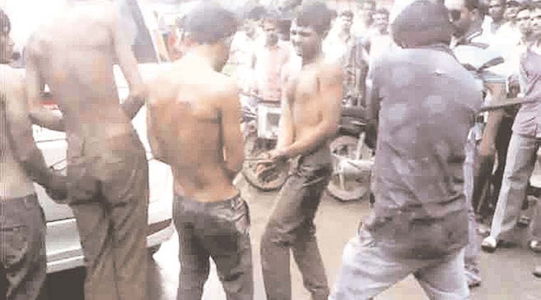 Seven members of a Dalit family were allegedly beaten up by a group of gau rakshaks for skinning a dead cow in Una town of Gir Somnath district in Gujarat, July 18.