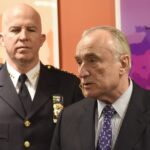 New York City Police Commissioner Bill Bratton (right) and his successor, Chief of Department James O’Neill.