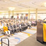 A meeting in Long Island to pay tributes to H.H. Pramukh Swami Maharaj