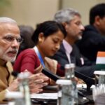 Prime Minister Narendra Modi during a meeting with U.K. Prime Minister Theresa May at the G20 summit in Hangzhou, China on Monday.