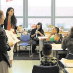 Teachers meet with parents for Family Night on September 15. Photo Courtesy of NYC Department of Education