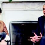 Myanmar's leader Aung San Suu Kyi with US President Obama in Washington (Photo courtesy White House)