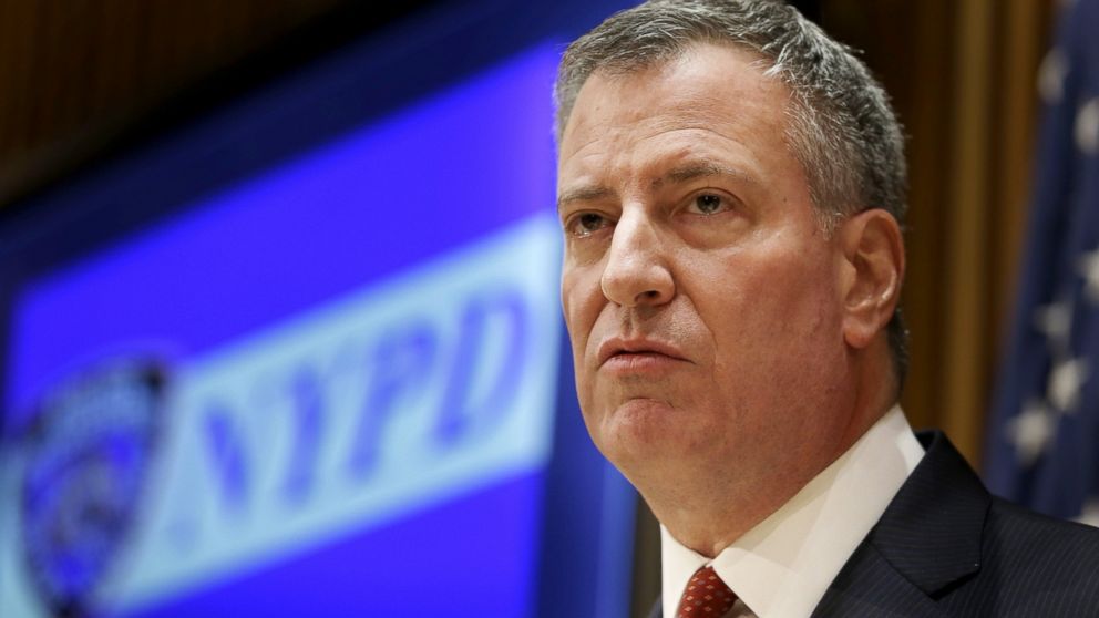 New York City Mayor Bill de Blasio