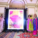 USPS organized a special function to unveil the Diwali Stamp at the Consulate General of India in New York, October 5. Seen in the picture at the ceremony (from L to R): Ambassador Hardeep S Puri, Congresswoman Carolyn Maloney, Consul General Riva Ganguly Das, U.S. Postal Service Vice-President of Mail Entry and Payment Technology Pritha Mehra, Chair, Diwali Stamp Project Ranju Batra, Congresswoman Grace Meng, Emcee of the event Ravi Batra Photos / Mohammed Jaffer-SnapsIndia