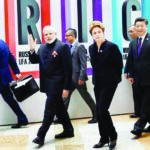 India's Prime Minister Narendra Modi is hosting leaders of the world's most populous and powerful emerging economies over the weekend. They would be looking for ways to bolster their club and ease tensions among them.Picture shows BRICS leaders at the summit in Ufa, Russia