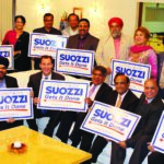 Indian American community leaders and heads of organizations at a fundraiser in support of Tom Suozzi for Congress, hosted by Ratna & Varinder Bhalla