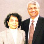 Philanthropists Jaishree and Desh Deshpande, founders of the Deshpande Foundation, were honored with the Lifetime Achievement Award