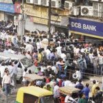 Long lines of common people in front of banks all over the countryto get the demonetized bills exchanged are a common sight. At many places scuffles broke out resulting in serious injuries to people. One such scene in Delhi, India's capital, November 14