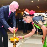 UN General Assembly President Peter Thomson lit the traditional lamp at a ceremony on Oct 31 to celebrate Diwali at the UN Secretariat