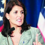 Accepting the offer, Haley said "I always expected to finish the remaining two years of my second term as governor," but added she was "moved to accept this new assignment" out of a "sense of duty."