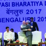 Prime Minister Narendra Modi at PBD. Seen in the picture, among others, is Chief Minister of Karnataka, Sundararajan Panelists at one of the sessions