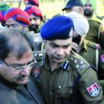 Punjab police arrest INLD Leader Abhay Choutala along with other party workers at Shambhu Barrier near Ambala in Haryana on Thursday; and (below) symbolic digging of the SYL Canal by INLD supporters Photo courtesy: HT