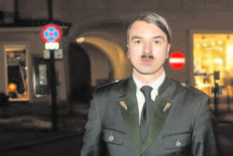 Hitler lookalike arrested