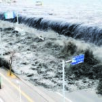 WWAAVVEE GGOOOODDBBYYEE Firing a pair of sound waves at a tsunami, like this one that hit Japan in 2011, could weaken the wall of water and decrease its height, a researcher proposes.