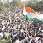 Protests BJP at Delhi University