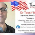 Social Entrepreneur Dr Tausif Malik from Chicago elected Treasurer for Democrats Abroad India