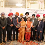 Sikh community leaders with Consul General Riva Ganguly Das and the guest speaker Dr. Nikky Guninder Kaur Singh Photo / Paras Chhetri