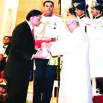 Photo caption HR Shah receiving Padma Shri from President of India, April 13, 2017 At Rashtrapati Bhavan, New Delhi
