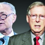 Senate showdown: Senate Democratic leader Chuck Schumer filibustered and Senate Majority Leader Mitch McConnell pressed the nuclear button
