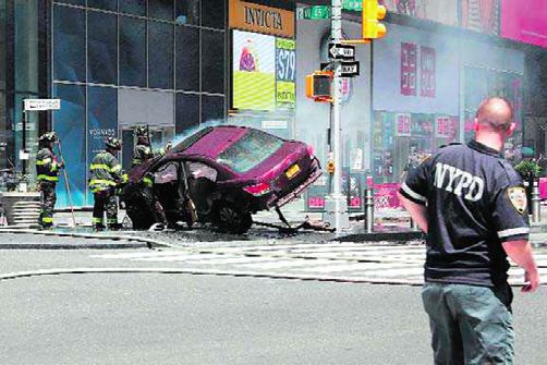 NY Times Square Accident