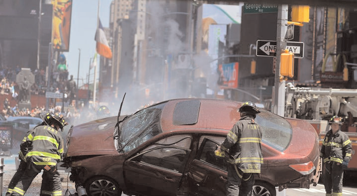 NY Times Square Car Crash