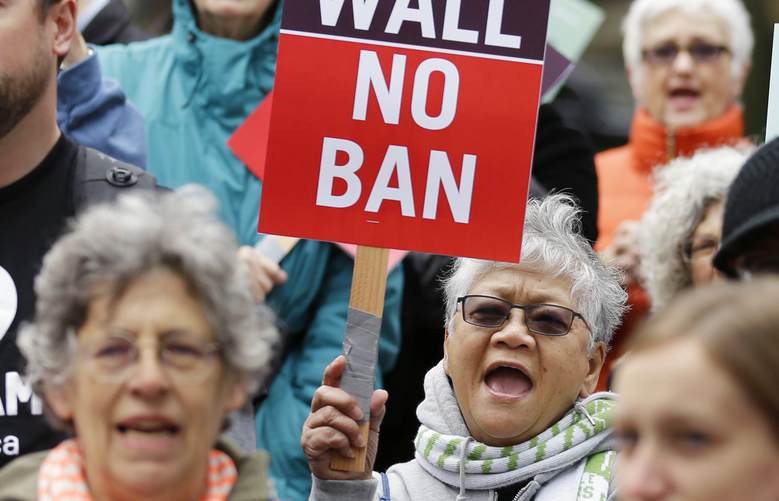 No ban protest