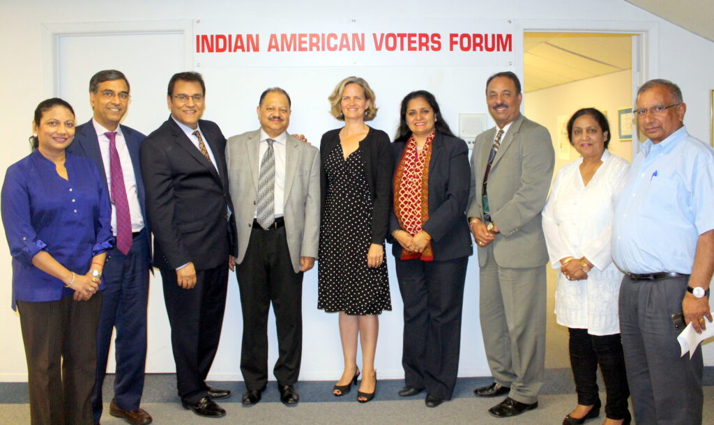 Laura Curran with Indian American Community Leaders