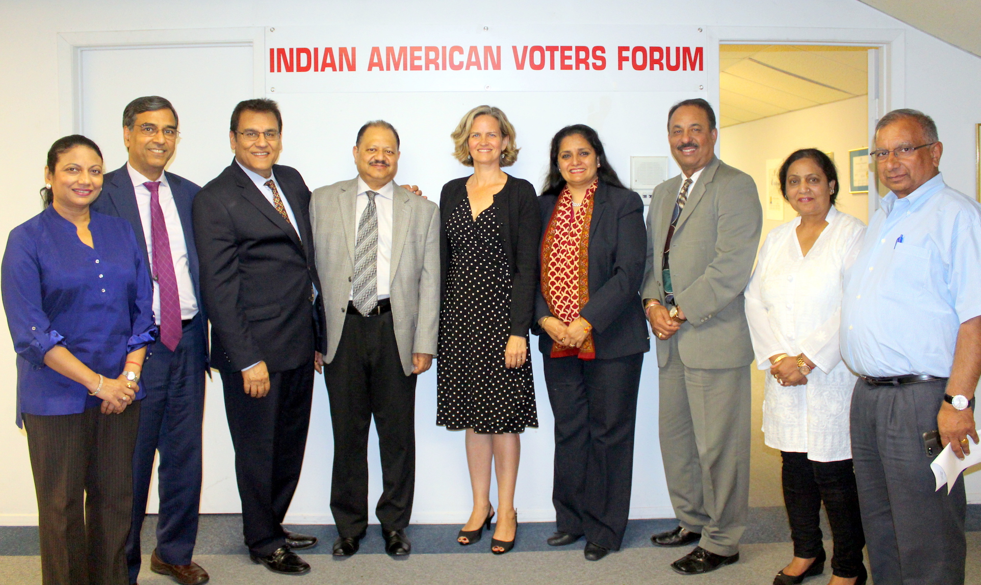 Laura Curran with Indian American Community Leaders