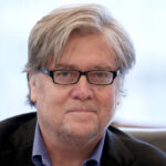 CEO of Republican presidential nominee Donald Trump campaign Stephen Bannon is pictured during a meeting with Trump’s Hispanic Advisory Council at Trump Tower in the Manhattan borough of New York