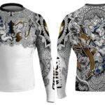 Battle of the Gods – Hanoman v Ganesha long sleeve rashguard by Raven Fightwear Australia
