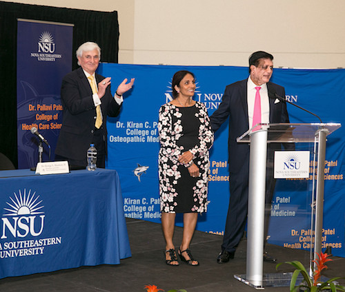 Kiran Patel and wife with President of