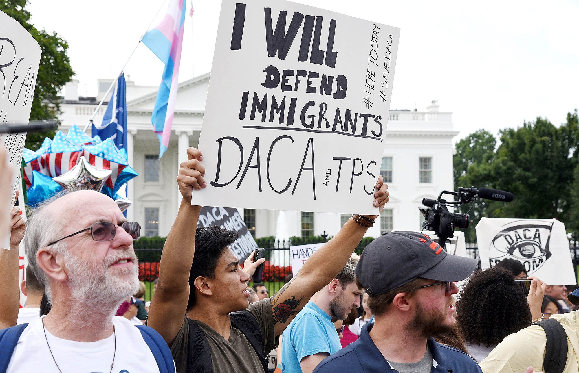 DACA Protest Outside of the White House